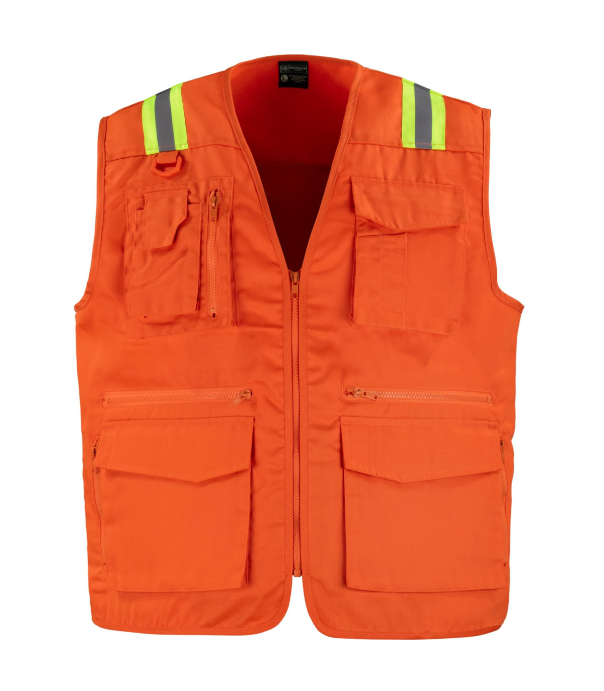 Chaleco Geólogo Gabardina Dual Hi-Vis Con Cinta Día y Noche Hombre